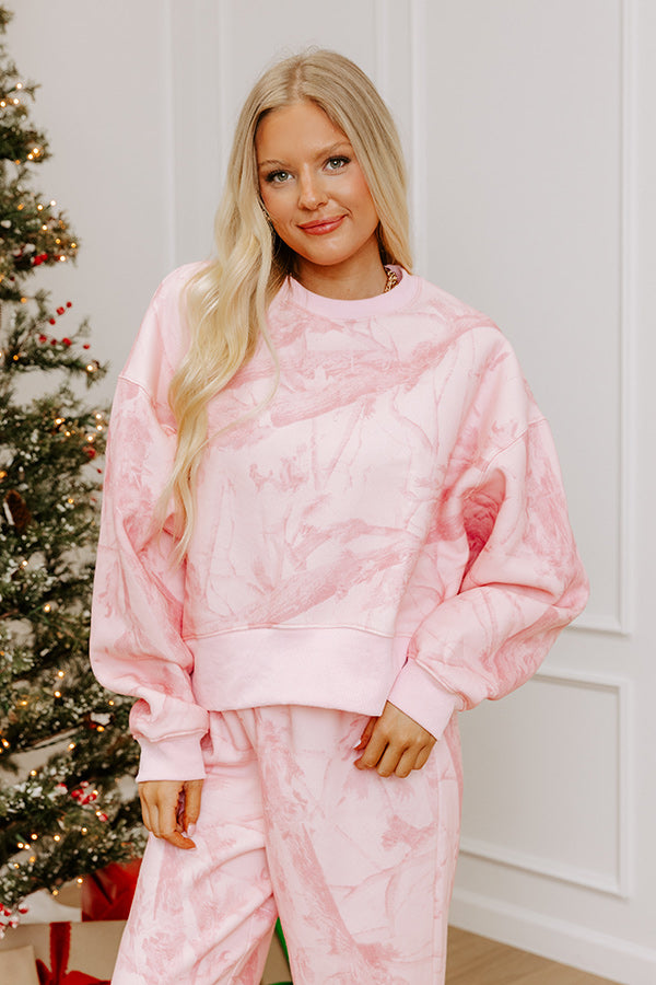 Lattes And Lounge Camouflage Sweatshirt