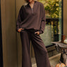 Urban Rest High Waist Wide Leg Scuba Pants Image - 1