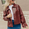 Night On The Town Faux Leather Jacket Image - 1