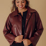 Night On The Town Faux Leather Jacket Image - 1