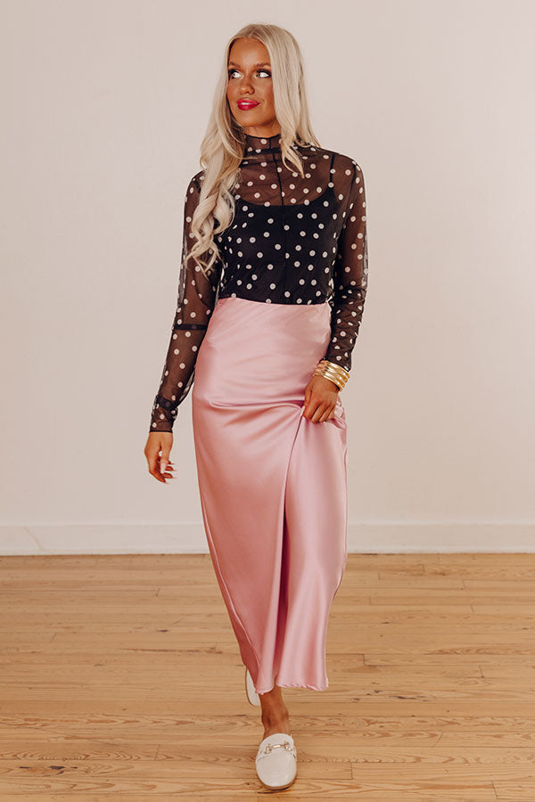 Chic City Spots Mesh Top Image - 1
