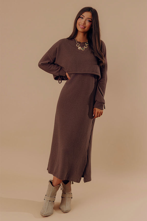 Chic On Fifth Knit Midi Dress Image - 2
