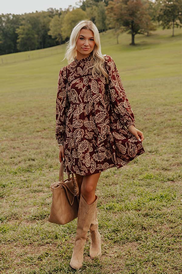 Petal Poise Floral Mini Dress Image - 1