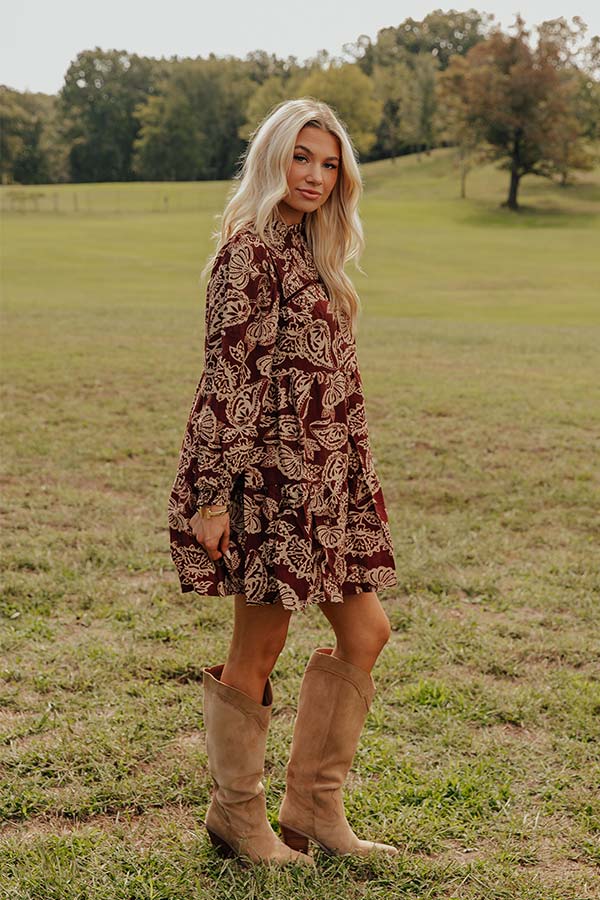 Petal Poise Floral Mini Dress Image - 2