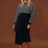 Modern Lines Knit Midi Dress Image - 1