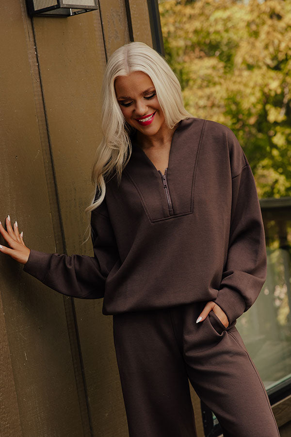 Urban Rest Scuba Quarter Zip Sweatshirt Image - 2