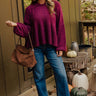 Cozy Moments Eyelash Knit Sweater in Maroon Image - 1
