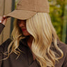 Girl On The Go Corduroy Baseball Cap in Iced Mocha Image - 1