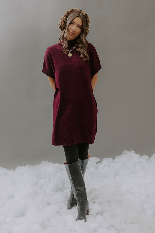 Passport To Paris Knit Sweater Mini Dress