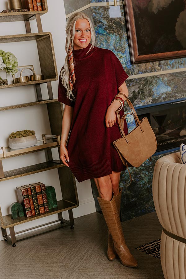 Passport To Paris Knit Sweater Mini Dress