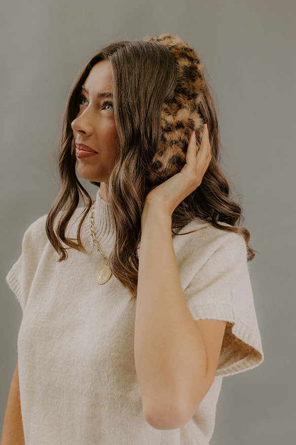 Leopard Luxe Faux Fur Earmuffs