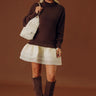 Graceful Ease Knit Mini Romper Dress Image - 1