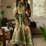Weekend in London Paisley Button Down Midi Dress Image - 1