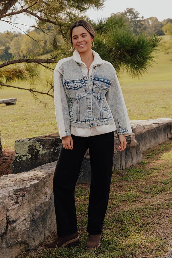 Uptown Chic Sherpa Jacket Image - 2
