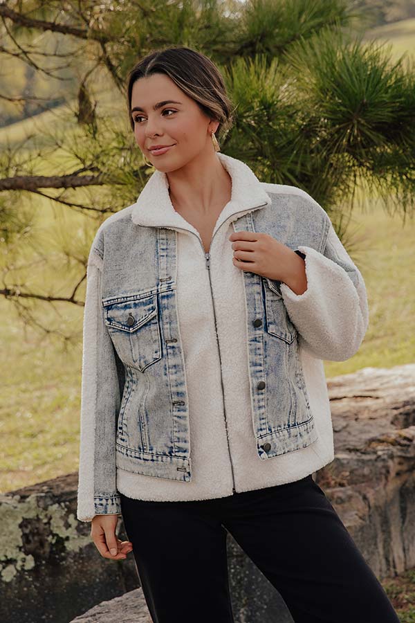 Uptown Chic Sherpa Jacket Image - 1