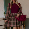 Mulberry Kiss Plaid Mini Dress Image - 1