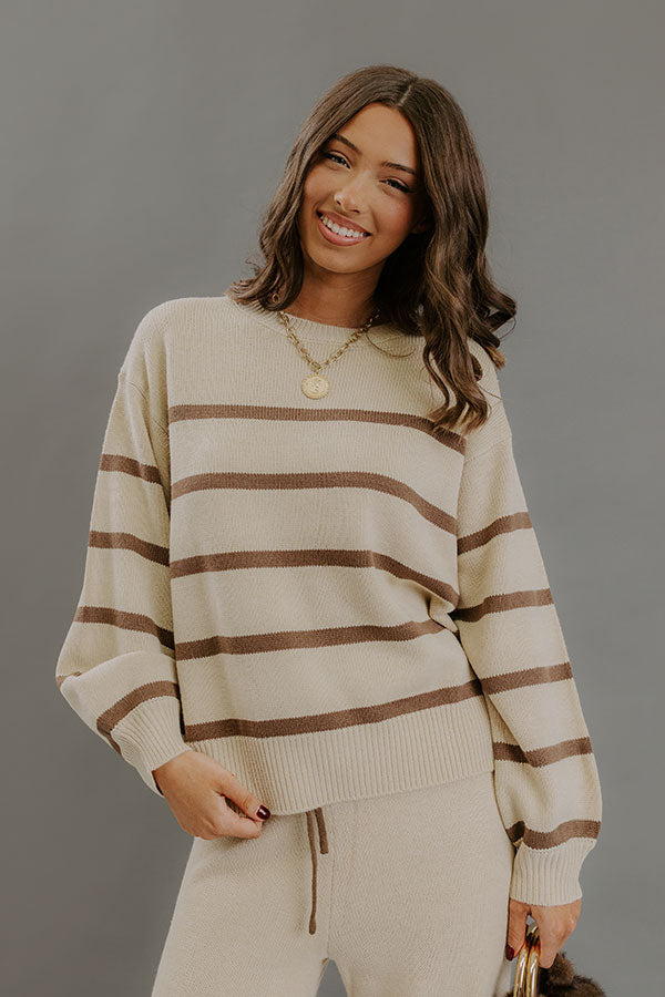 Cozy Darling Stripe Knit Sweater