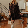 Luxe Gathering Velvet Mini Dress Image - 1