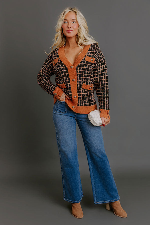 Classic View Knit Cardigan Image - 2