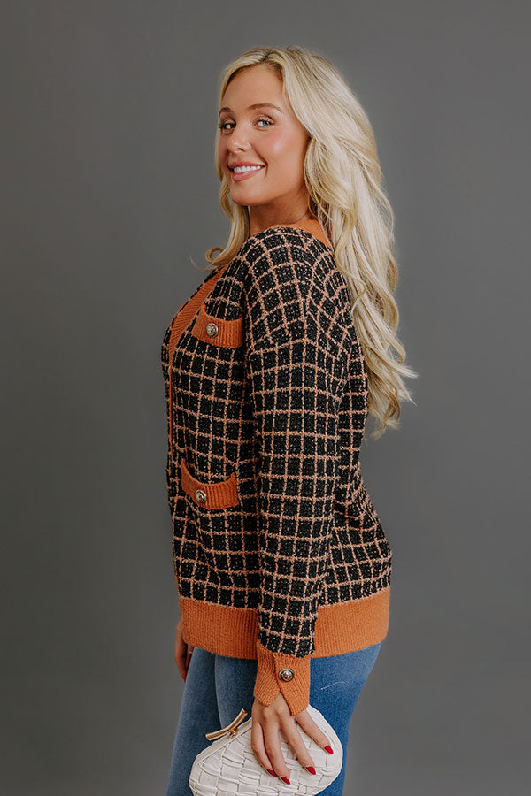 Classic View Knit Cardigan Image - 4