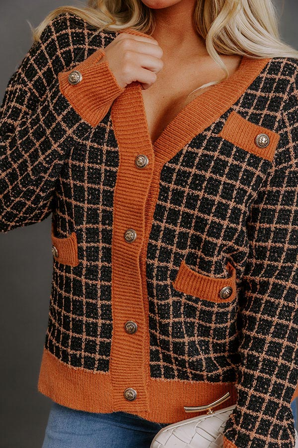 Classic View Knit Cardigan Image - 3