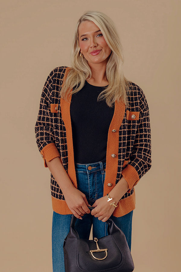 Classic View Knit Cardigan Image - 2