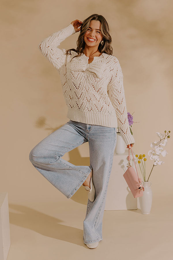 RISEN Melody Low Rise Wide Leg Shimmer Jean