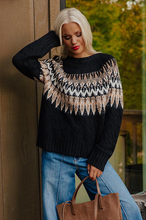 Ski Lodge Chic Knit Sweater Image - 2