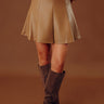 The Hazel High Waist Faux Leather Mini Skirt Image - 1