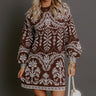 Next Chapter Floral Knit Sweater Mini Dress Image - 1