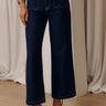 JUST USA Sailor High Waist Wide Leg Jean in Dark Wash Image - 1
