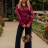 JUST USA Sailor High Waist Wide Leg Jean in Dark Wash Image - 1