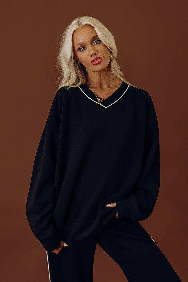 Elite Comfort Scuba Sweatshirt in Black