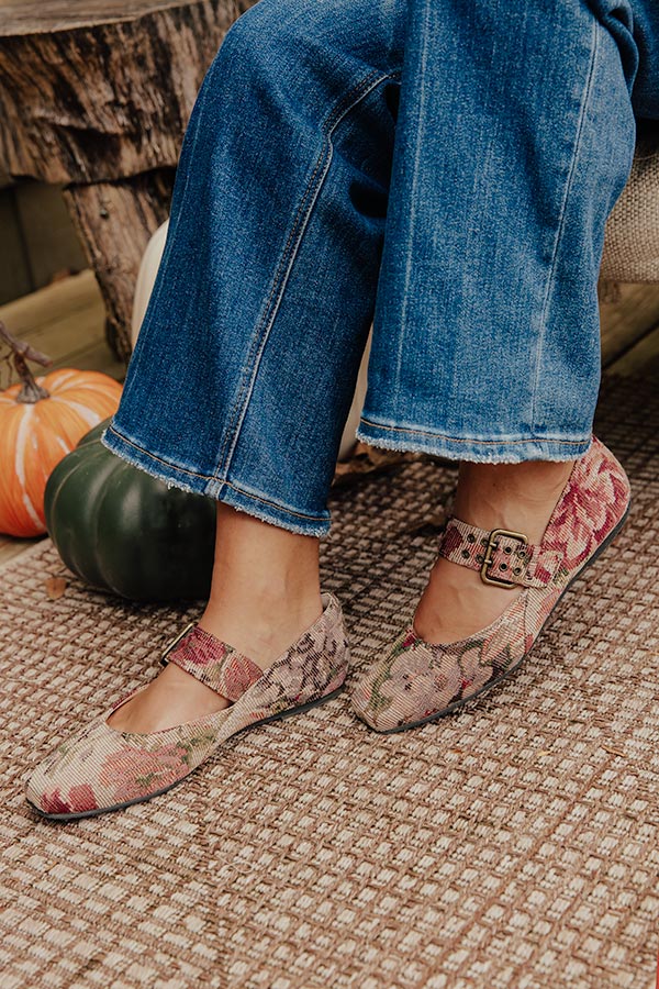 The Soho Floral Tapestry Flats