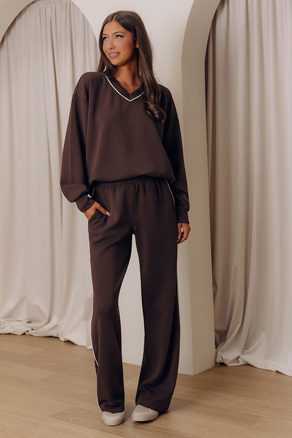 Elite Comfort Scuba Sweatshirt in Chestnut Image - 2