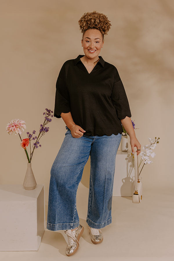 RISEN Peyton Midrise Wide Leg Jean Curves