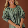 Social Chic Shift Top in Pear Image - 1