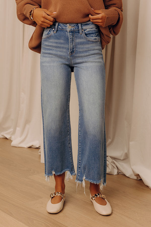 RISEN Isabelle High Waist Crop Wide Leg Jean Image - 1