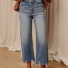 RISEN Isabelle High Waist Crop Wide Leg Jean Image - 1