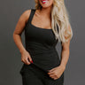 Elite Comfort Buttery Soft Tank in Black Image - 1
