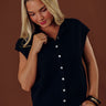 Bound In Style Knit Top in Black Image - 1