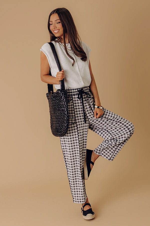 Bound In Style Knit Top in Light Grey