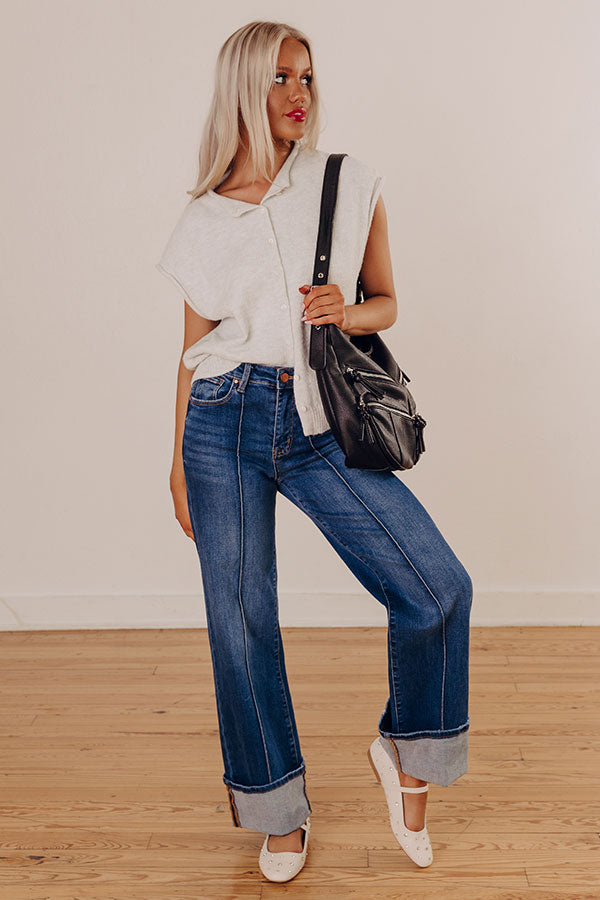 Bound In Style Knit Top in Light Grey