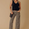 RISEN Nora Midrise Wide Leg Leopard Pants Image - 1