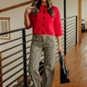 RISEN Nora Midrise Wide Leg Leopard Pants Image - 1