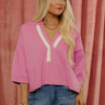 Effortless Ease Knit Top in Pink Image - 1