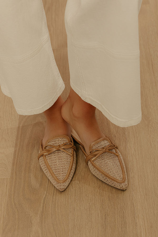 The Zamora Raffia Woven Flats