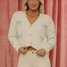 Pretty in Bows Crop Knit Cardigan Image - 1