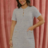 Midtown Prep Tweed Mini Dress in Sky Blue Image - 1