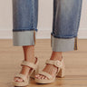 The Julia Raffia Woven Block Heel Image - 1